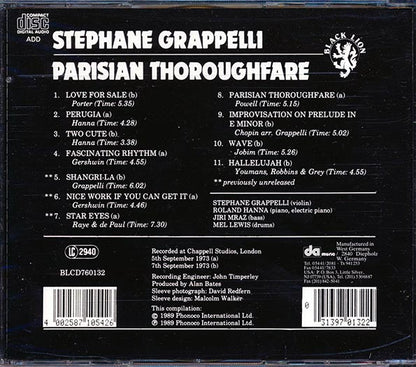 Stephane Grappelli - Parisian Thoroughfare (CD)