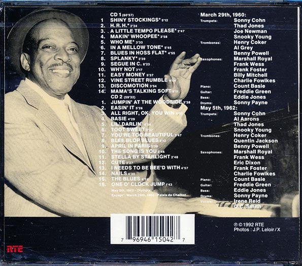 Count Basie - Palais De Chaillot, 20 Mars, 1960 + Olympia, 5 Mai, 1962 (30 tracks) (CD)