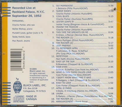 Charlie Parker - Bop City Volume 1 (20 tracks) (CD)