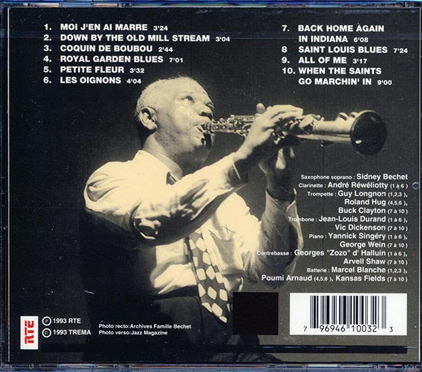 Sidney Bechet - En Concert Avec Europe1: 27 May 1957, 17 July 1958, 29 July 1958, 3 August 1958 (CD)