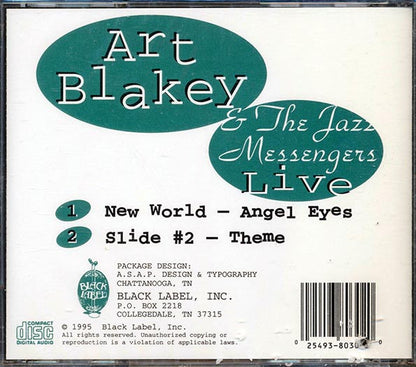 Art Blakey & The Jazz Messengers - Live (CD)