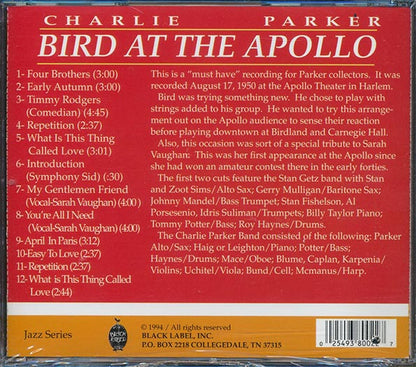 Charlie Parker - Bird At The Apollo (CD)
