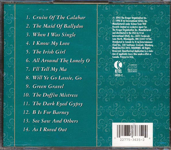Clancy Brothers, David Hammond - Irish Traditional Folk Songs (CD)
