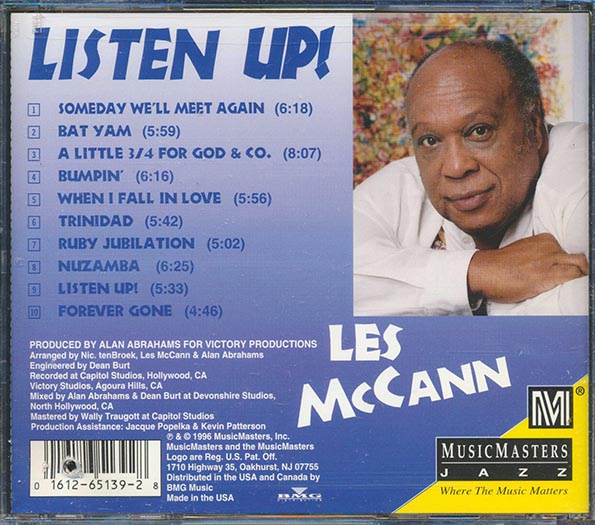 Les McCann - Listen Up! (CD)