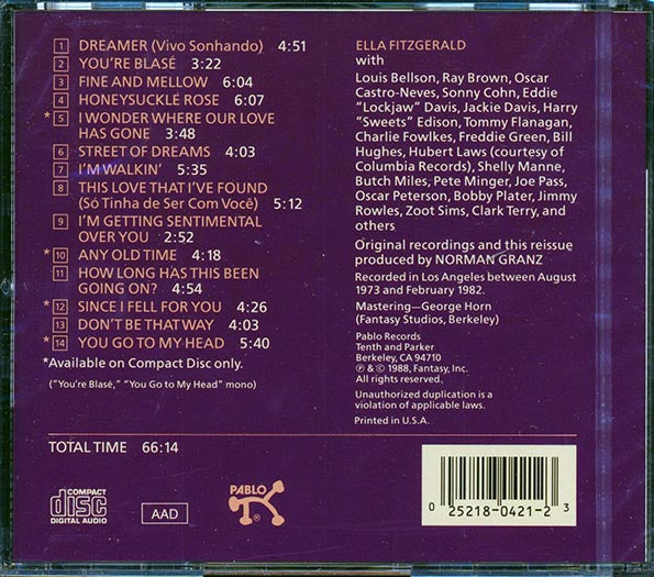 Ella Fitzgerald - Best Of Ella Fitzgerald (CD)