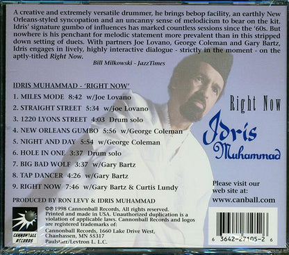 Idris Muhammad - Right Now (CD)