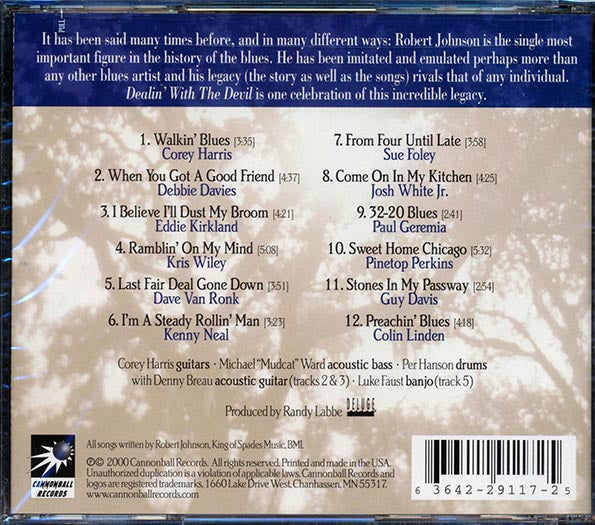 Debbie Davies, Guy Davis, Sue Foley, Paul Geremia, Etc. - Dealin With The Devil: Songs Robert Johnson (CD)