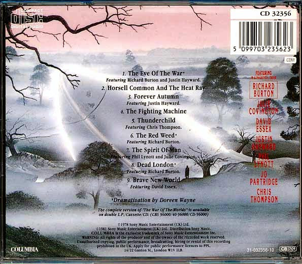 Various - Highlights From Jeff Wayne's Musical Version Of War Of The Worlds (CD)