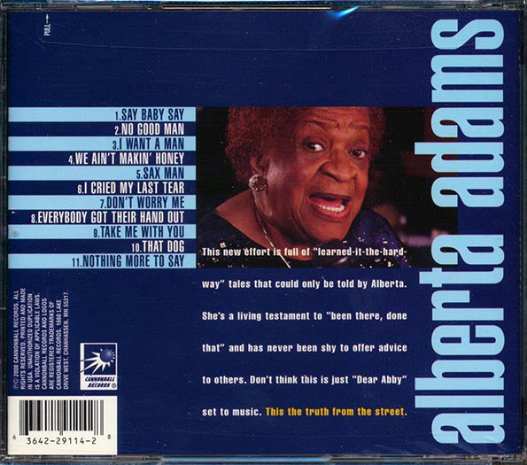 Alberta Adams - Say Baby Say (CD)