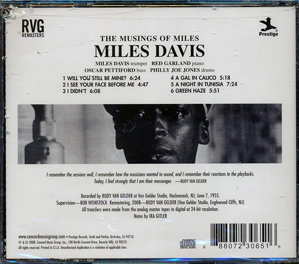 Miles Davis - The Musings Of Miles (CD)