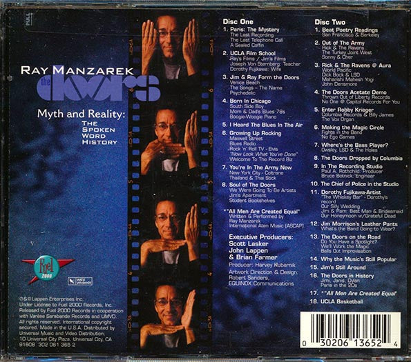 Ray Manzarek - Myth And Reality: The Spoken Word History (CD)