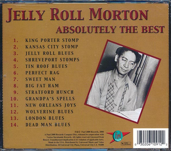 Jelly Roll Morton - Absolutely The Best (CD)
