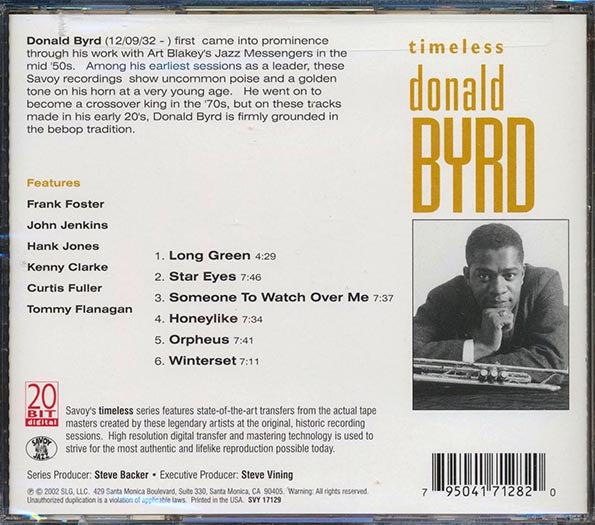 Donald Byrd - Timeless (CD)