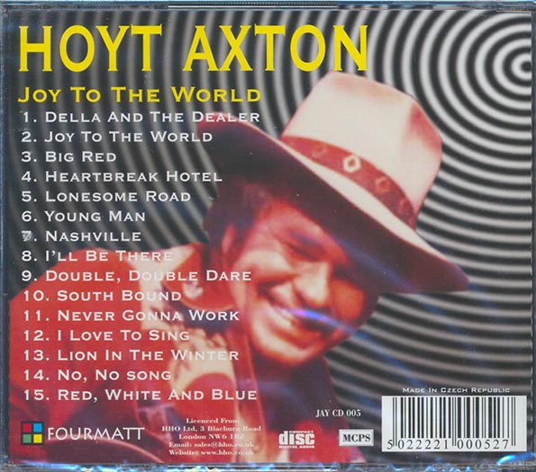 Hoyt Axton - Joy To The World (CD)