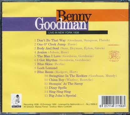 Benny Goodman - Live In New York 1938 (CD)