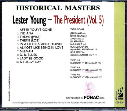 Lester Young - The President Volume 5 (CD)