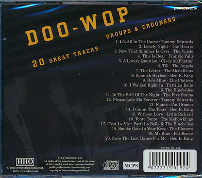 Ben E King, Pat Boone, The Platters, Frankie Valli, Etc. - Doo Wop Groups & Crooners: 20 Great Tracks (CD)