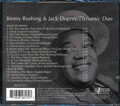 Jimmy Rushing, Jack Dupree - Dynamic Duo (CD)