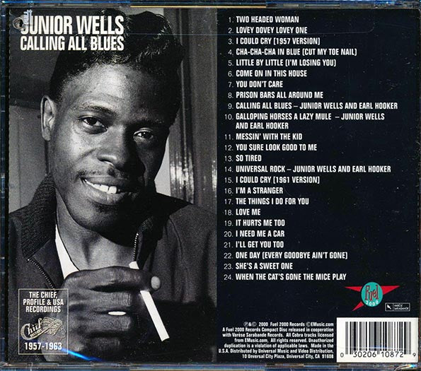 Junior Wells - Calling All Blues: The Chief, Profile & USA Recordings 1957-1963 (24 tracks) (CD)