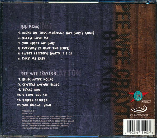 BB King, Pee Wee Crayton - Blue On Blues (CD)