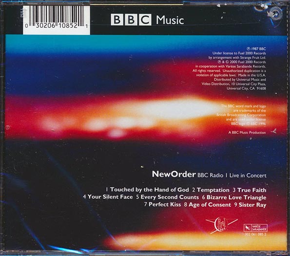 New Order - BBC Radio Live In Concert (CD)