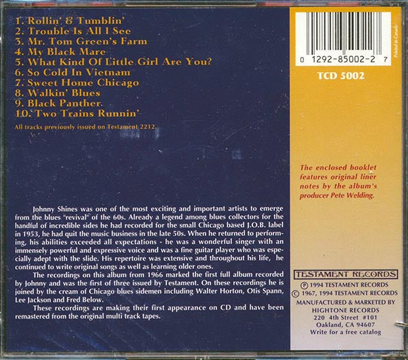 The Johnny Shines Band - Masters Of Modern Blues (CD)