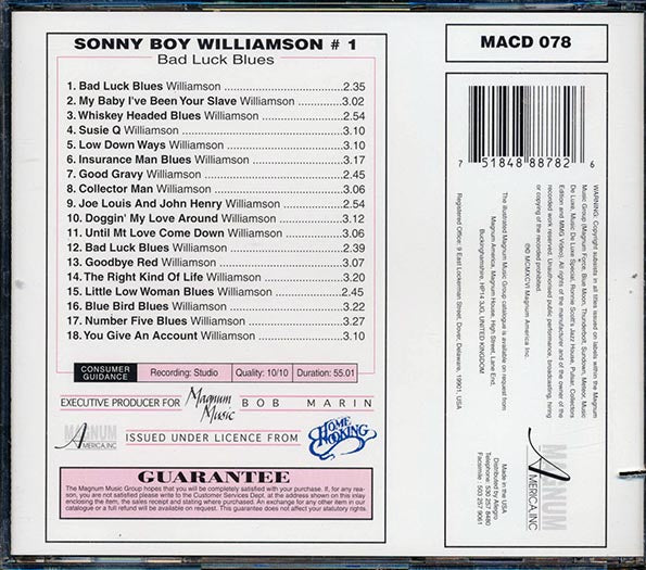 Sonny Boy Williamson - Original Sonny (CD)