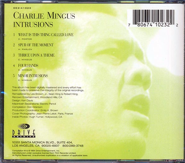 Charlie Mingus - Intrusions (CD)