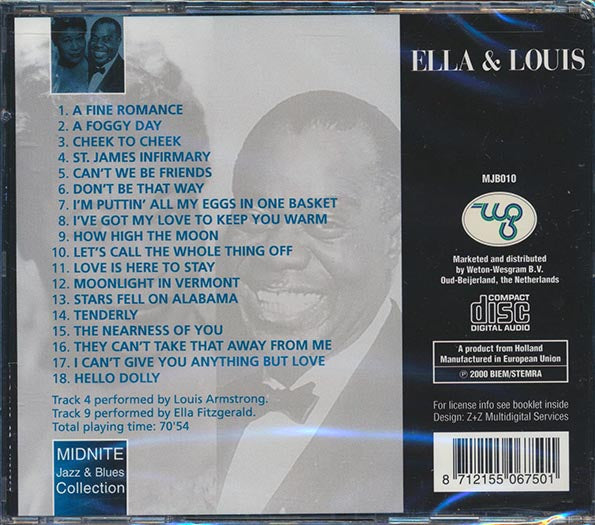 Ella Fitzgerald, Louis Armstrong - Ella & Louis (CD)
