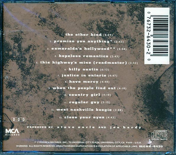 Steve Earle & The Dukes - The Hard Way (CD)