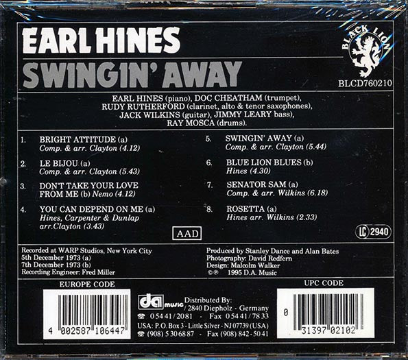 Earl Hines - Swingin' Away (CD)
