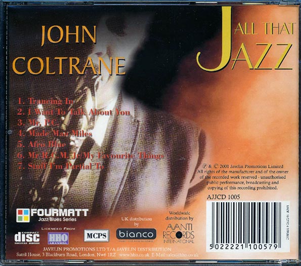 John Coltrane - All That Jazz (CD)