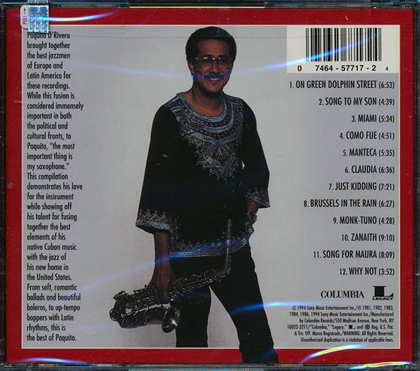 Paquito D'Rivera - A Taste Of Paquito D'Rivera (CD)