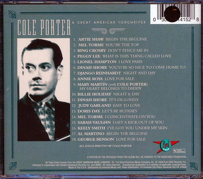 Artie Shaw, Bing Crosby, Peggy Lee, Etc. - Cole Porter: A Great American Songwriter (CD)