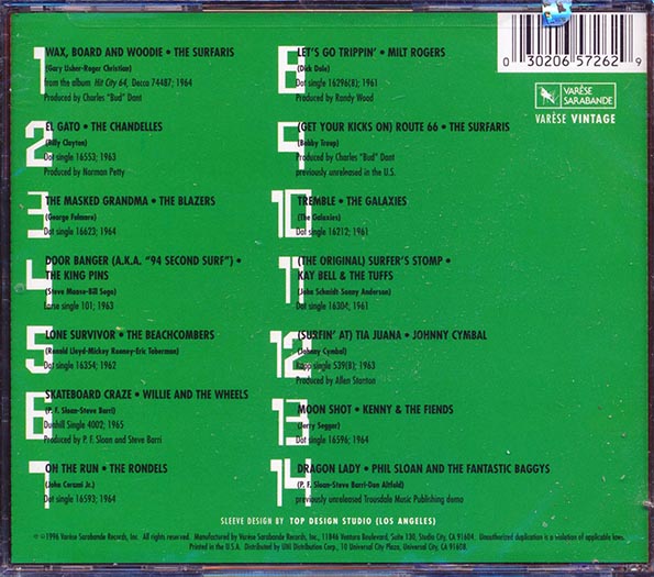 Willie & The Wheels, The Blazers, The Rondels, The Surfaris, Etc. - Wax Board & Woodie: Surf & Hot Rod Songs (CD)
