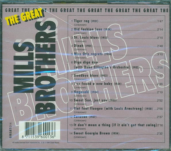 Mills Brothers - The Great Mills Brothers (CD)