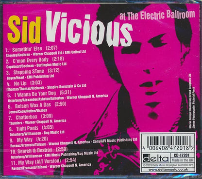Sid Vicious - Sid Vicious At The Electric Ballroom (CD)
