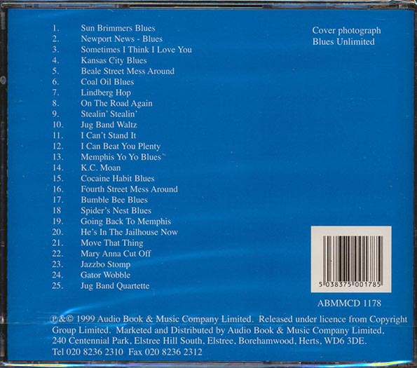 Memphis Jug Band - He's In The Jailhouse Now (CD)