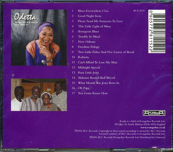 Odetta - The Best Of The M.C. Records Years 1999-2005 (CD)