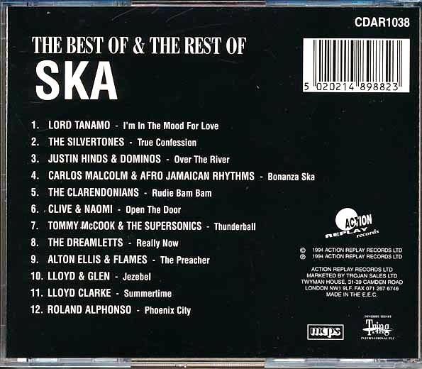 Roland Alphonso, Tommy McCook, Justin Hinds, Carlos Malcolm, Clarendonians, Etc. - The Best Of & The Rest Of Ska (CD)