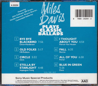 Miles Davis - Miles Davis Plays Classic Ballads (CD)