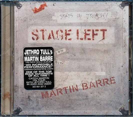 Martin Barre (Jethro Tull) - Stage Left: Jethro Tull's Legendary Guitarist (CD)