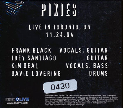 The Pixies - Live In Toronto, Ontario 11.24.04 (numbered ltd.ed.) (CD)