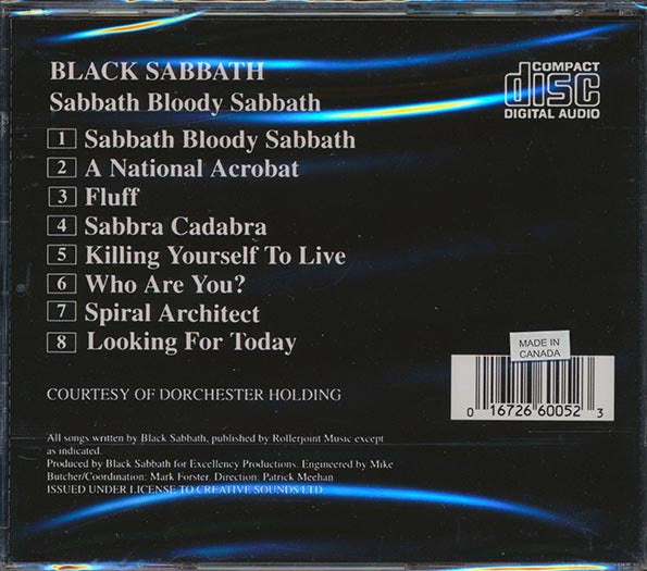 Black Sabbath - Sabbath Bloody Sabbath (CD)