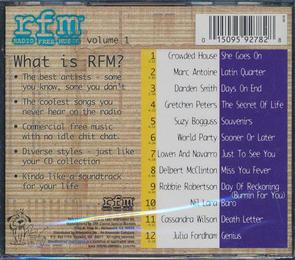 Crowded House, Marc Antoine, Darden Smith, Etc. - Radio Free Music Volume 1 (CD)