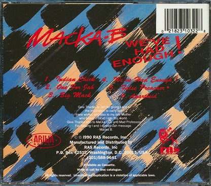 Macka B - We've Had Enough (CD)
