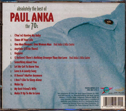 Paul Anka - Absolutely The Best Of Paul Anka: The 70's (CD)
