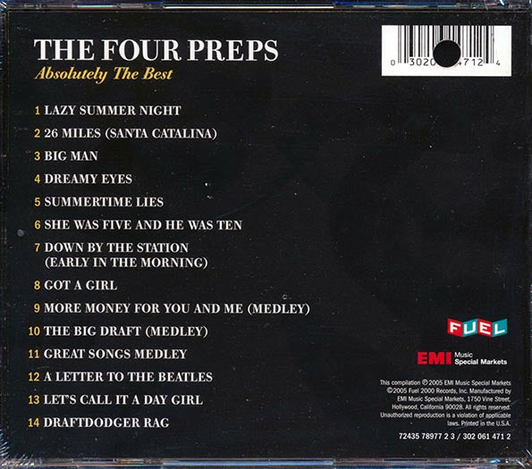 The Four Preps - Absolutely The Best (CD)