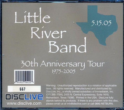 Little River Band - Addison, Texas, May 15, 2005: 30th Anniversary Tour (numbered ltd.ed.) (CD)