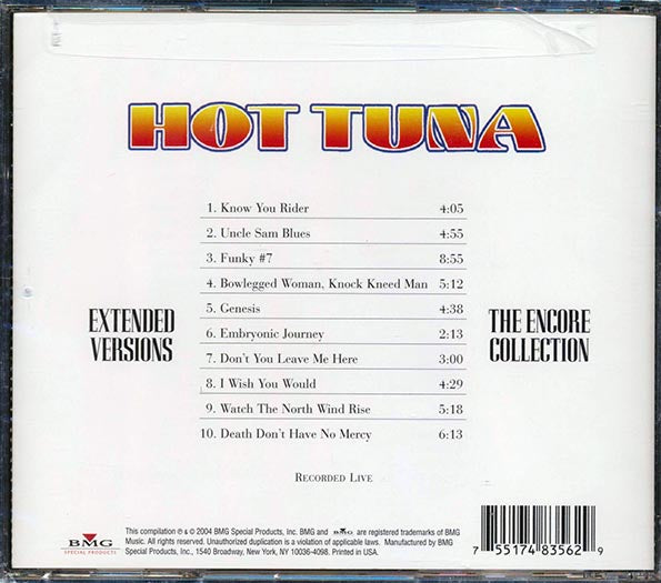Hot Tuna - Extended Versions: The Encore Collection (CD)